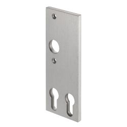 Short plate for two profile cylinders