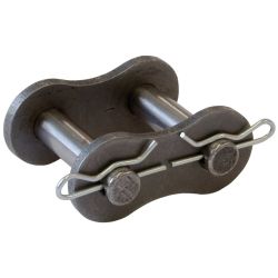 Connecting links with spring cotter pin