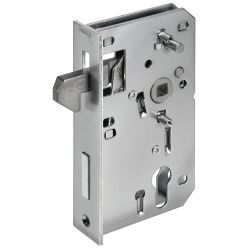 Sliding-door lock, zinc-plated