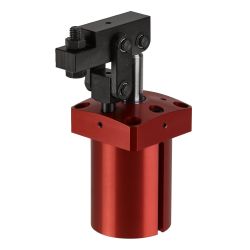 Link clamp, pneumatic, flange version