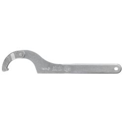 Hinged hook wrench with nose, industrial version, stainless steel
