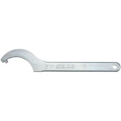 Hook wrench with pin