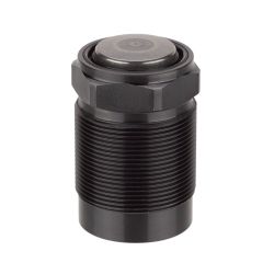 Threaded Cylinder bottom sealing, with spherical piston rod
