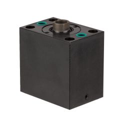 Block cylinder with O-ring connection on rod side