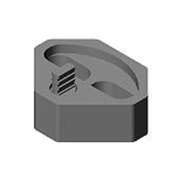 Base element, displaceable and swivelling