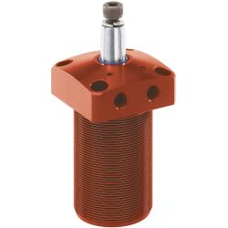 Swing clamp, pneumatic, flange-mounting version