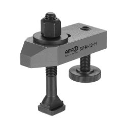 Tapered clamp with adjusting support screw, complete