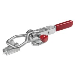 Hook type toggle clamp with safety latch