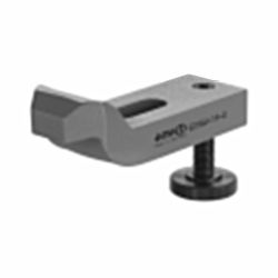 Cranked clamp with adjusting support screw