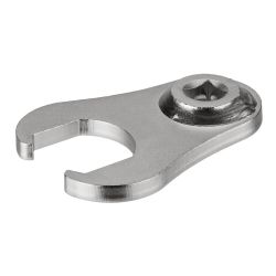 Open ring spanner with torque-wrench fitting