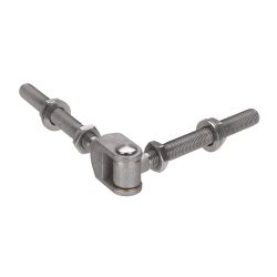 Door hinge, screw-on