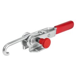Hook type toggle clamp with safety latch