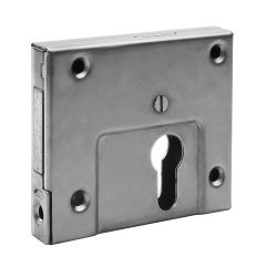 Rim deadlock with angle striking plate, V2A