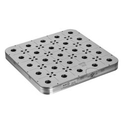 Système de bridage de plaque de substrat rectangulaire