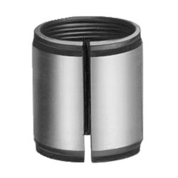 Centring sleeve, slotted