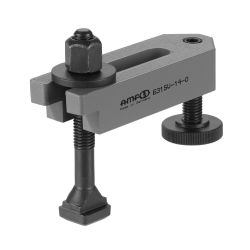 Stepped clamp with adjusting support screw, complete