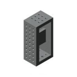 Angle bracket, one working face, can be built up to substantial heights