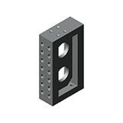 Equerre, double rangée de perçages