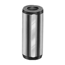 Cylindrical dowel with female thread