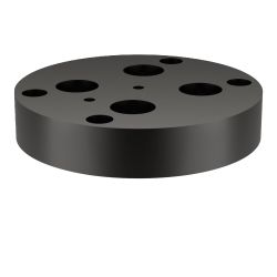 Connection plate for centring clamp