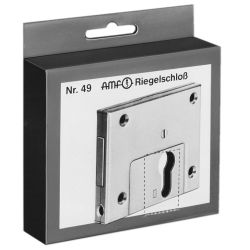 Riegelschloss mit Winkelschließblech in SB-Verpackung