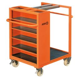 Trolley for clamping equipment