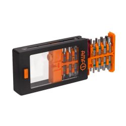 Assortiment d'embouts de precision, en acier à outils de haute qualité