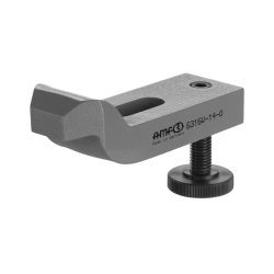 Cranked clamp with adjusting support screw