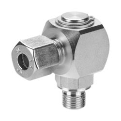 Angle Swivel Joint, 90° single passage