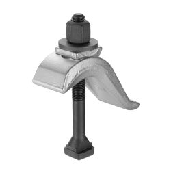 Clamp, continuously adjustable, complete