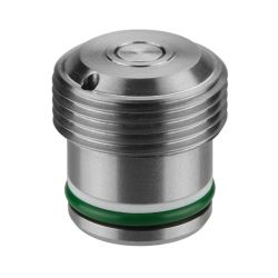 Automatic coupling nipple, threaded design
