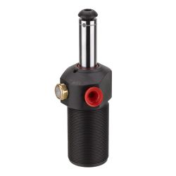 Pull Cylinder, thread-flange-mounting, with guided piston rod