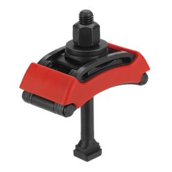 Brida de fijación con tapa de plástico, completa