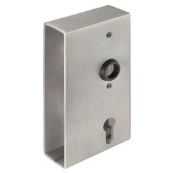 Lock case, empty, V2A, polished
