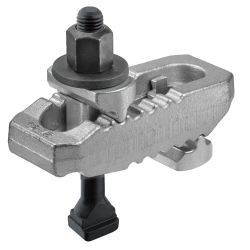 Crocodile clamp, complete with DIN 787