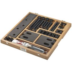 Boxed set of assorted clamping elements