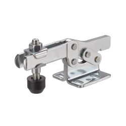 Horizontal acting toggle clamp
