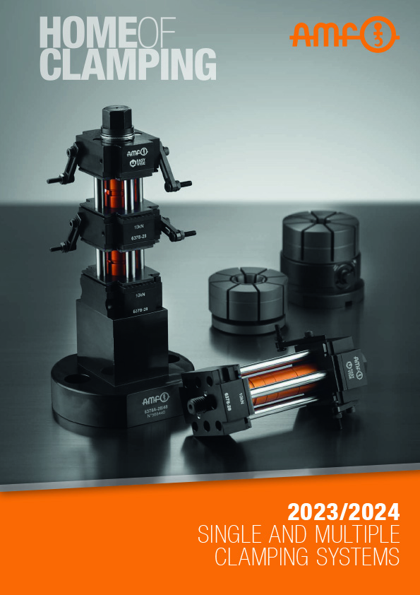 Single and multiple clamping systems | Modular & precise – AMF clamping for CNC & automation AMF catalog for single and multiple clamping systems – up to 16 clamping points, modular and precise. Compatible with Zero-Point-Systems, ideal for CNC, automation and series production