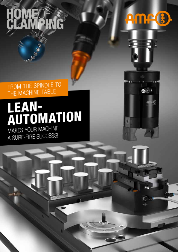 Lean Automation Promotion – AMF automation solutions & offers in the flyer AMF Flyer Lean Automation Promotion – Cover page with images and offers for automation solutions as part of the promotion