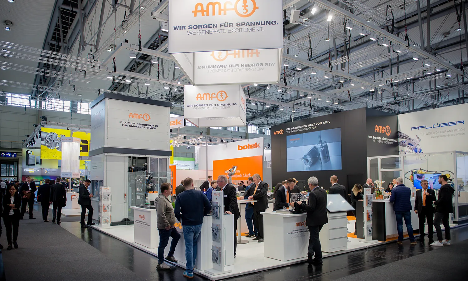 AMF Messen &ndash; Spanntechnik live in Deutschland & weltweit