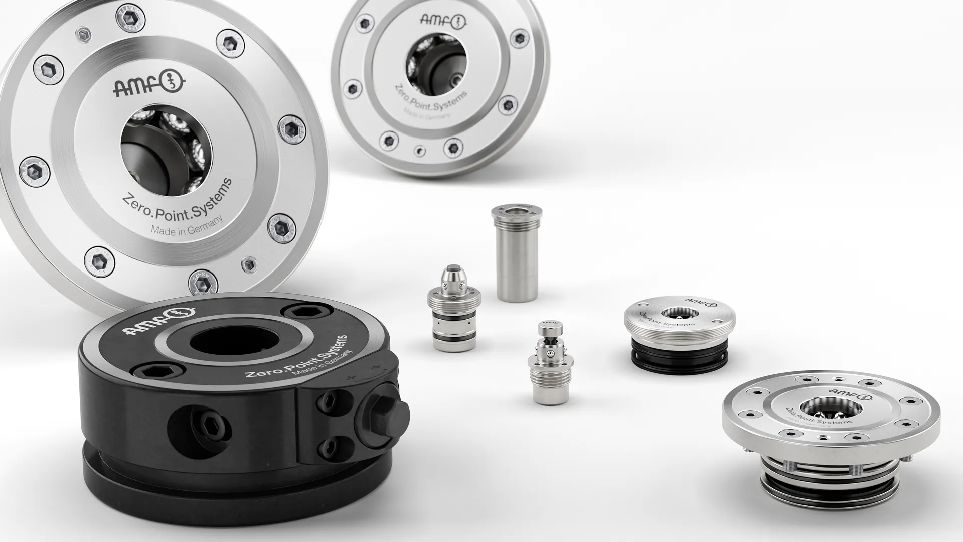 Zero-Point-System en différentes versions – modules de serrage à intégrer et à poser