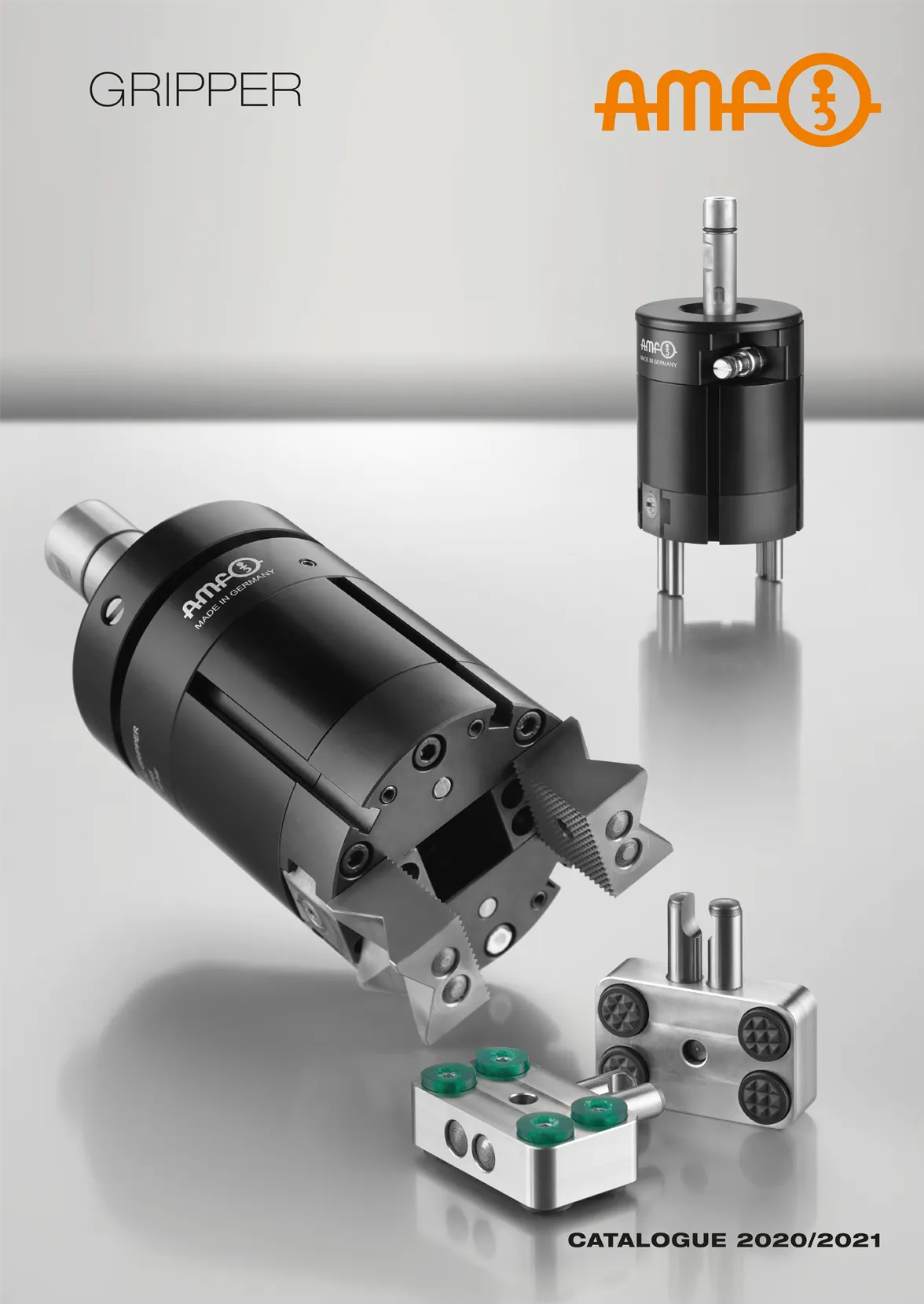 Grippers for CNC & automation – easy to retrofit | AMF automation solutions AMF grippers catalog – retrofit solutions for CNC machines. Flexible and safe, with overload protection. Enable efficient automation even without a robot cell