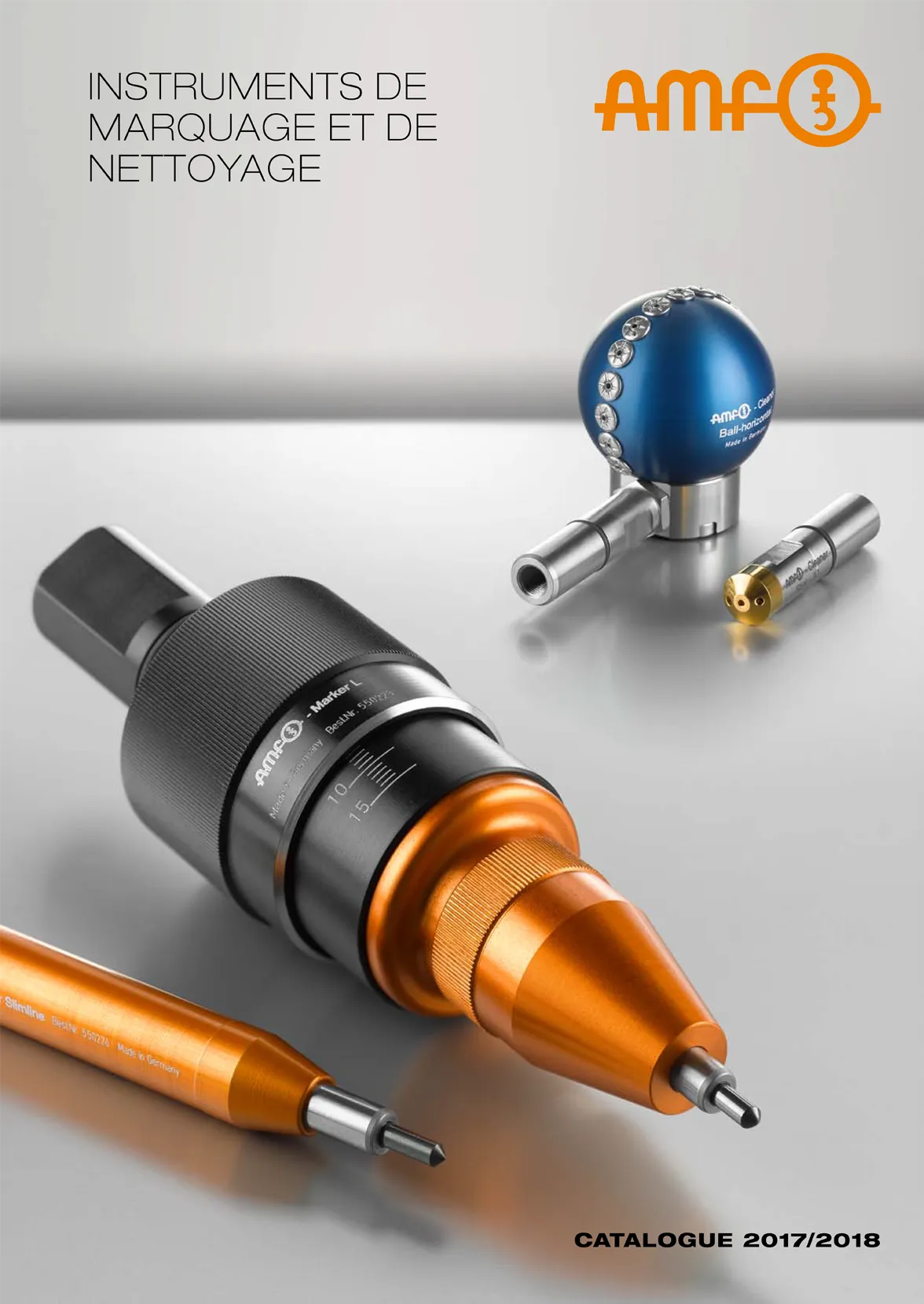 Catalogue de produits AMF Outils de marquage et de nettoyage &ndash; R&eacute;duisez le temps de marquage jusqu'&agrave; 75 %, automatisez le nettoyage et augmentez la disponibilit&eacute; des machines sans avoir recours &agrave; des installations laser co&ucirc;teuses