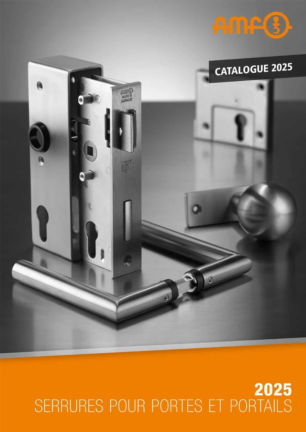 Catalogue de produits AMF Serrures &ndash; Serrures de porte et de portail pour l'ext&eacute;rieur. R&eacute;sistantes aux intemp&eacute;ries, bo&icirc;tier en acier inoxydable, fonction anti-panique et verrouillage automatique. Montage rapide et livraison imm&eacute;diate