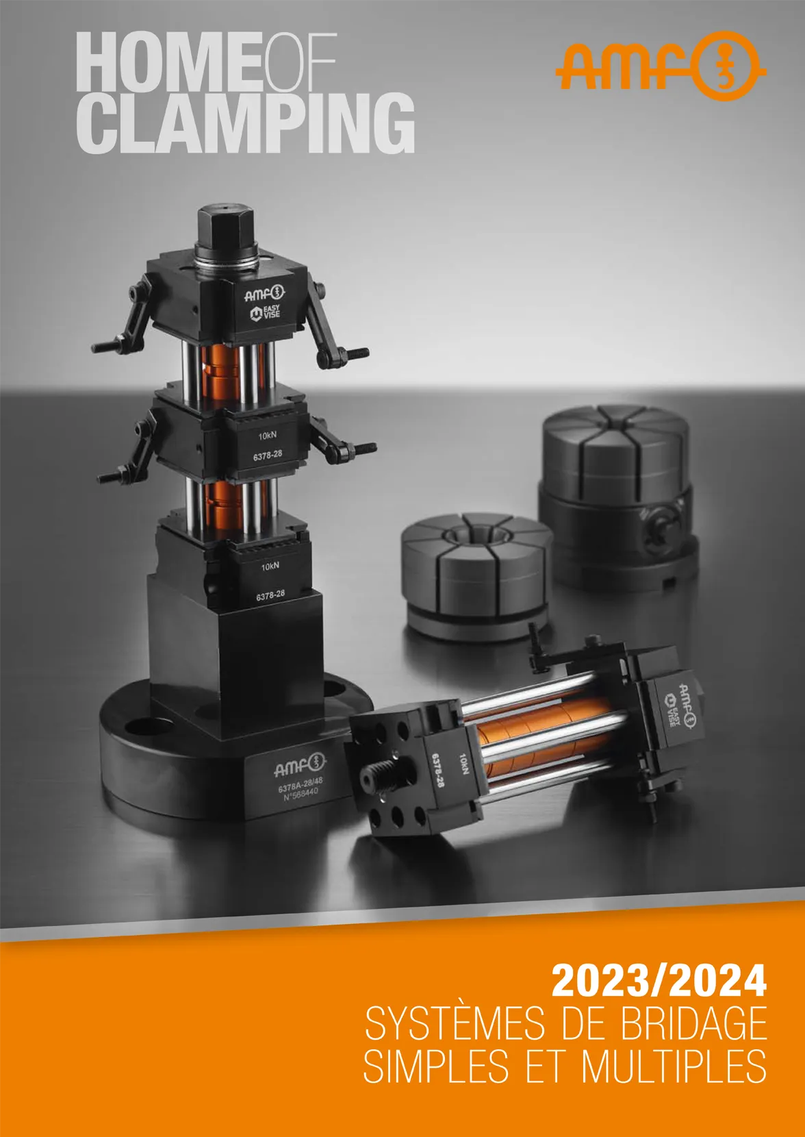 Catalogue de produits AMF Syst&egrave;mes de serrage simples et multiples &ndash; Solutions de serrage modulaires avec jusqu'&agrave; 16 points de serrage
