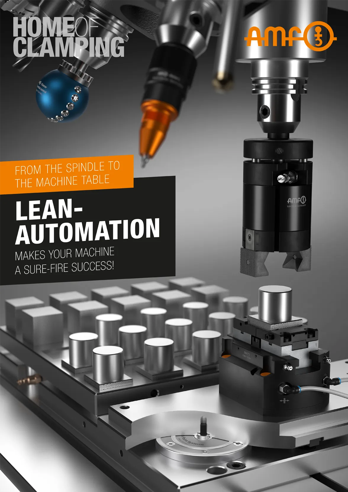 Lean Automation Promotion – AMF automation solutions & offers in the flyer AMF Flyer Lean Automation Promotion – Cover page with images and offers for automation solutions as part of the promotion