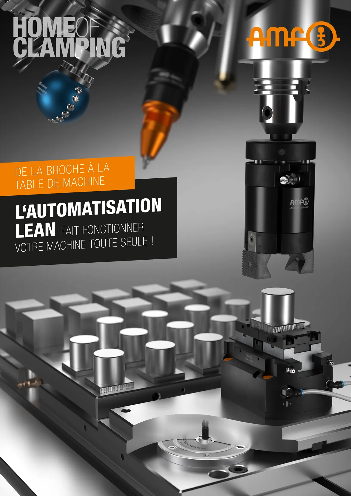 Brochure AMF Lean Automation Promotion &ndash; Page de couverture avec photos et offres pour des solutions d'automatisation dans le cadre de la promotion