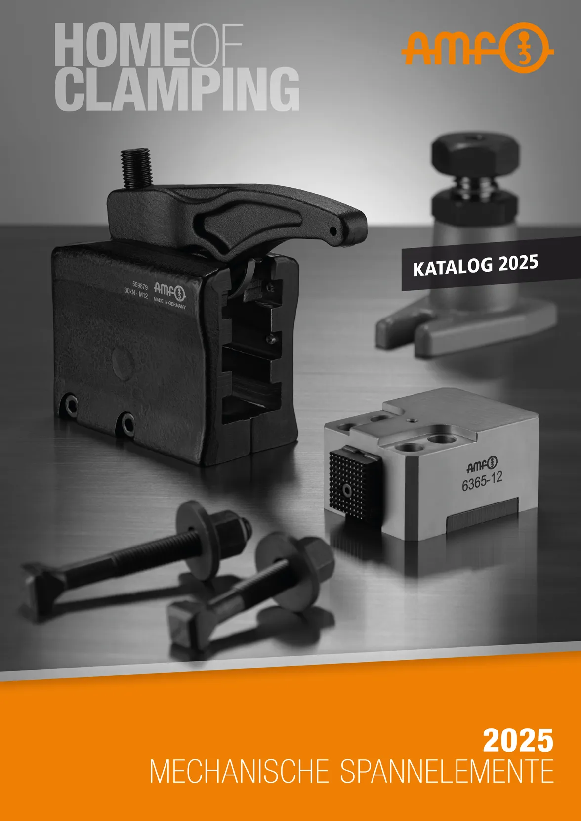 Mechanische Spannelemente – modular & flexibel | AMF Spannlösungen für CNC & Vorrichtungsbau im Katalog AMF Produktkatalog mechanische Spannelemente – Spannpratzen, Schraubböcke, Spanneisen & mehr in kompakter Bauform. Flexibel kombinierbar für Vorrichtungsbau, CNC-Bearbeitung & Einzelteilspannung