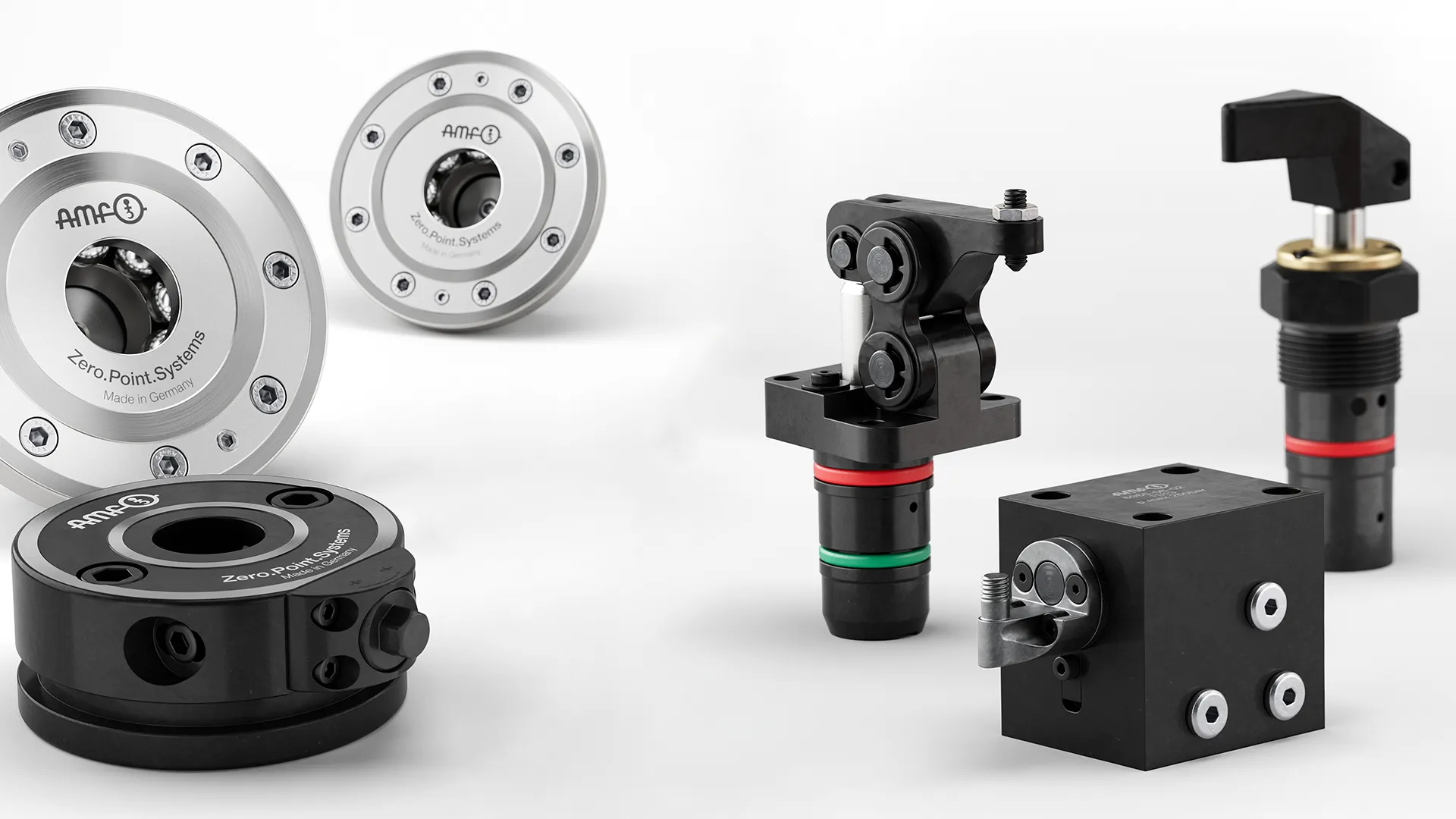Modulare Spanntechnik mit Hydraulikspannern und Nullpunktmodulen zur effizienten Rüstzeitreduzierung